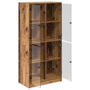 Highboard Παλιό Ξύλο 68 x 37 x 142 εκ Επεξεργασμένο ξύλο - Pakobazaar