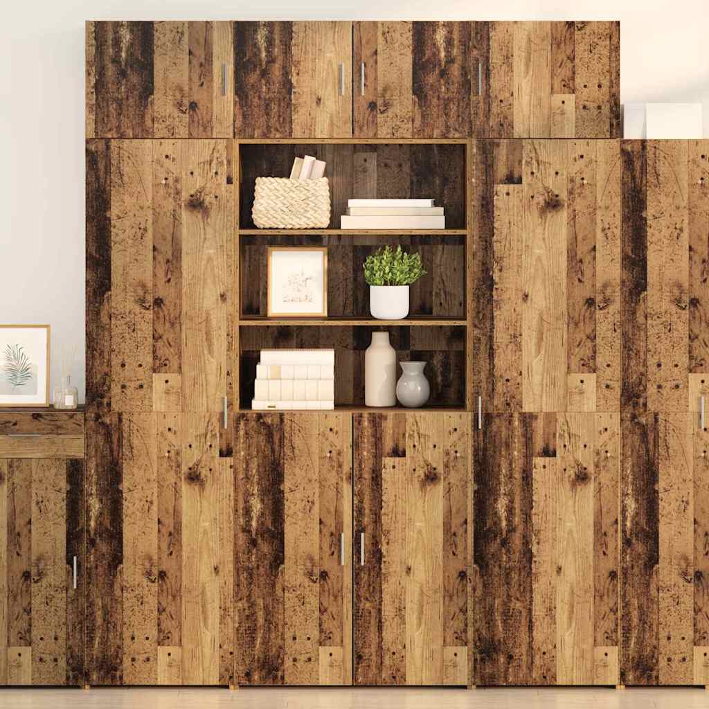 Highboard Παλιό Ξύλο 80 x 42,5 x 185 εκ Επεξεργασμένο ξύλο