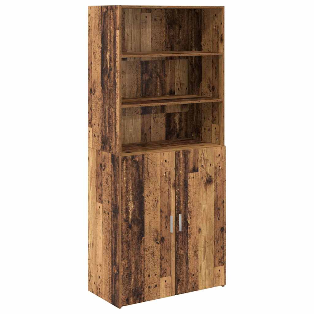 Highboard Παλιό Ξύλο 80 x 42,5 x 185 εκ Επεξεργασμένο ξύλο