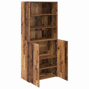 Highboard Παλιό Ξύλο 80 x 42,5 x 185 εκ Επεξεργασμένο Ξύλο