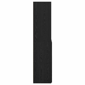 Highboard Μαύρη Οξυά 80 x 42,5 x 185 εκ Επεξεργασμένο Ξύλο