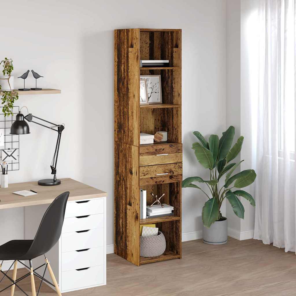 Highboard Παλιό Ξύλο 40 x 42,5 x 185 εκ. Επεξεργασμένο ξύλο