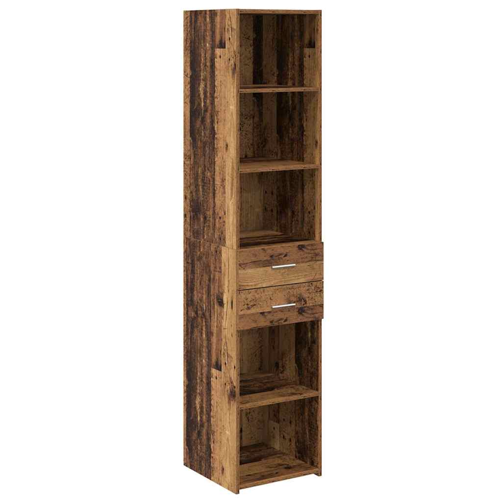 Highboard Παλιό Ξύλο 40 x 42,5 x 185 εκ. Επεξεργασμένο ξύλο