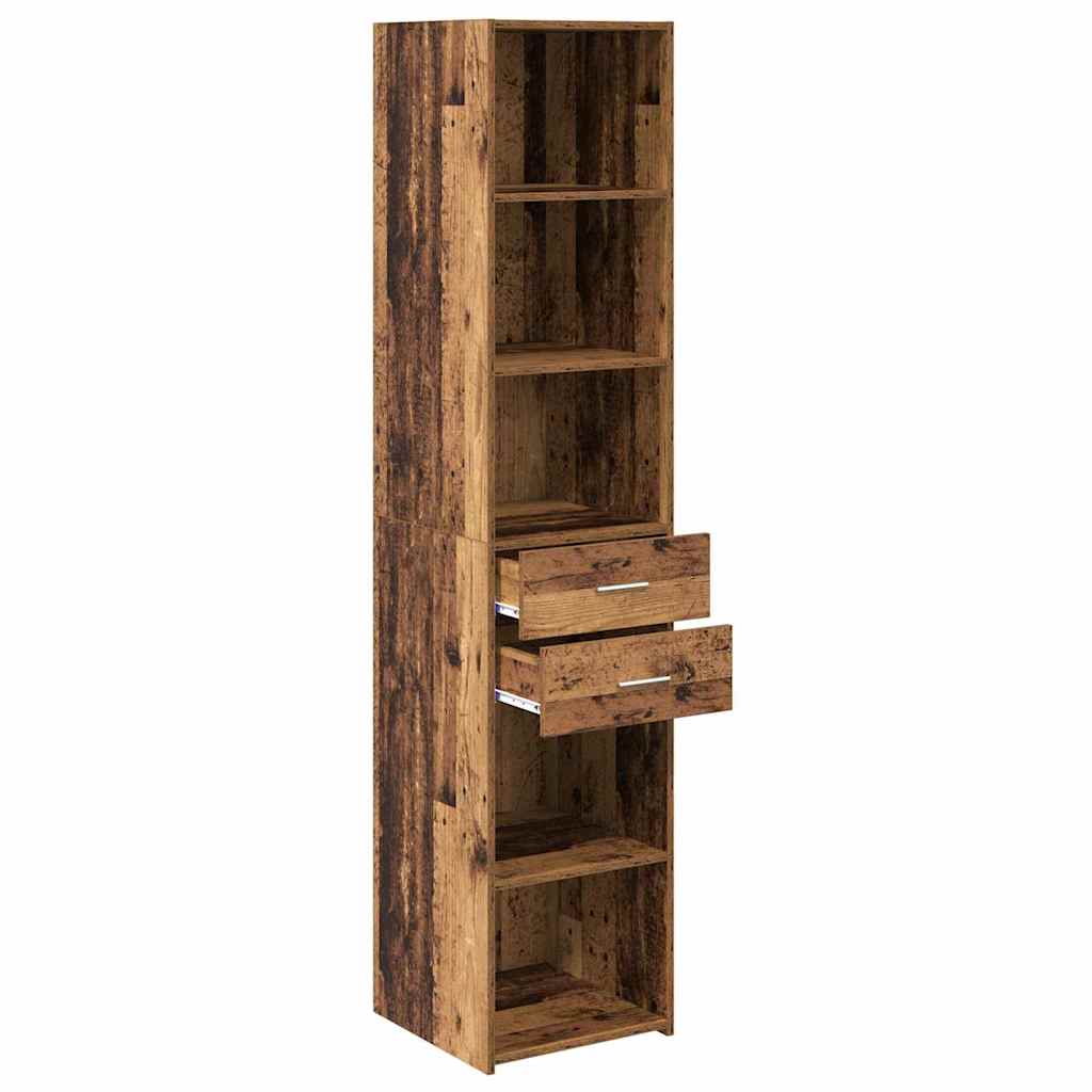 Highboard Παλιό Ξύλο 40 x 42,5 x 185 εκ. Επεξεργασμένο ξύλο