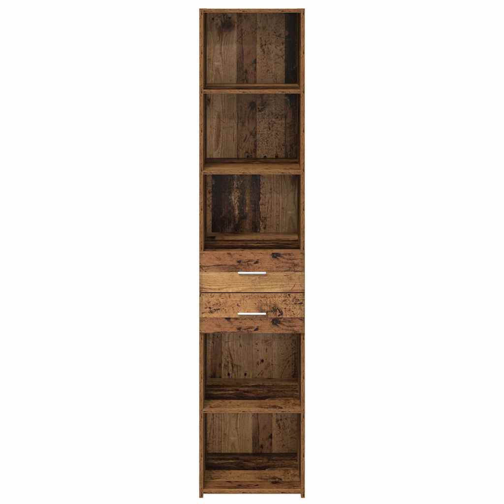 Highboard Παλιό Ξύλο 40 x 42,5 x 185 εκ. Επεξεργασμένο ξύλο