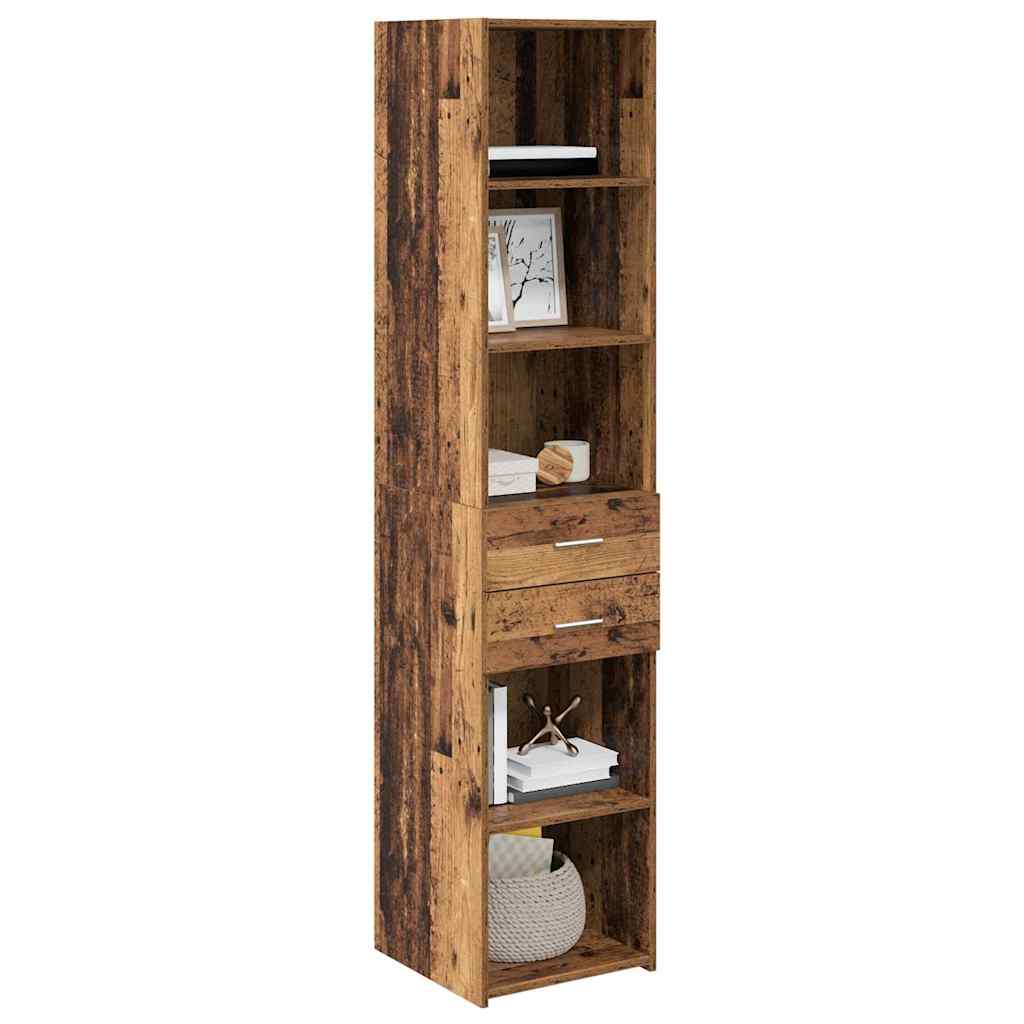 Highboard Παλιό Ξύλο 40 x 42,5 x 185 εκ. Επεξεργασμένο ξύλο