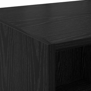 Highboard Μαύρη Οξυά 40 x 42,5 x 185 εκ. Επεξεργασμένο Ξύλο