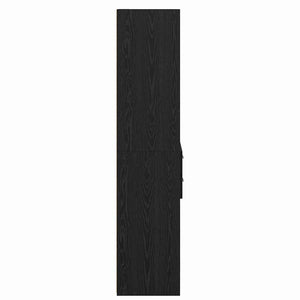 Highboard Μαύρη Οξυά 40 x 42,5 x 185 εκ. Επεξεργασμένο Ξύλο