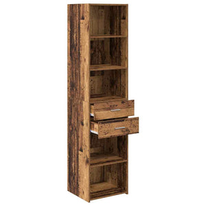 Highboard Παλιό Ξύλο 45 x 42,5 x 185 εκ. Επεξεργασμένο Ξύλο