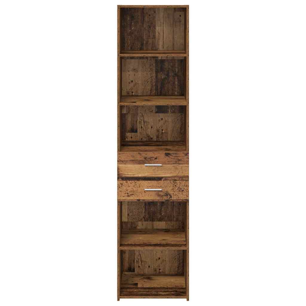 Highboard Παλιό Ξύλο 45 x 42,5 x 185 εκ. Επεξεργασμένο ξύλο