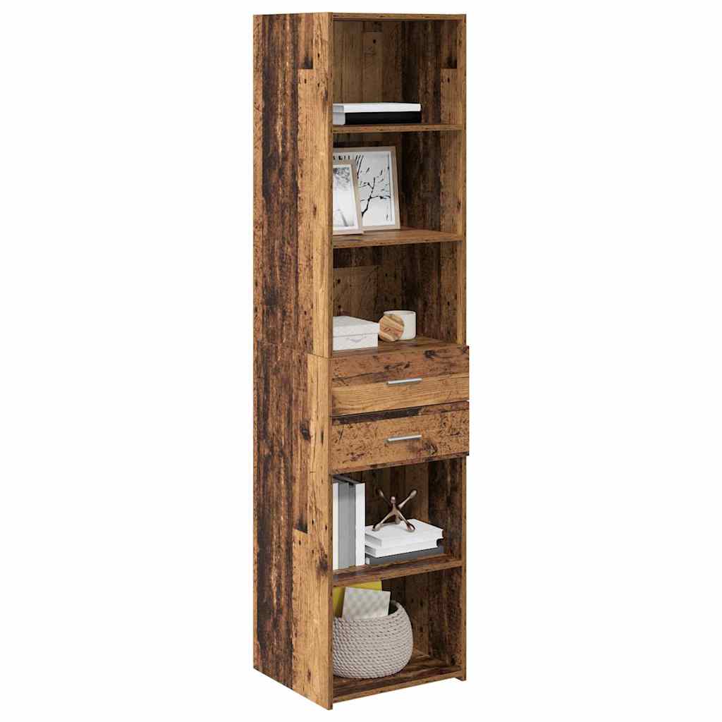 Highboard Παλιό Ξύλο 45 x 42,5 x 185 εκ. Επεξεργασμένο ξύλο