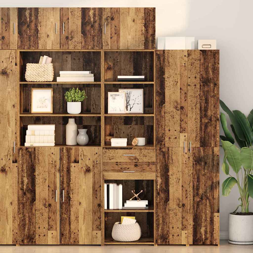 Highboard Παλιό Ξύλο 50 x 42,5 x 185 εκ. Επεξεργασμένο ξύλο