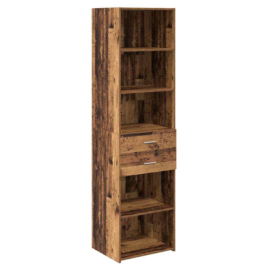 Highboard Παλιό Ξύλο 50 x 42,5 x 185 εκ. Επεξεργασμένο ξύλο
