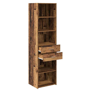 Highboard Παλιό Ξύλο 50 x 42,5 x 185 εκ. Επεξεργασμένο Ξύλο