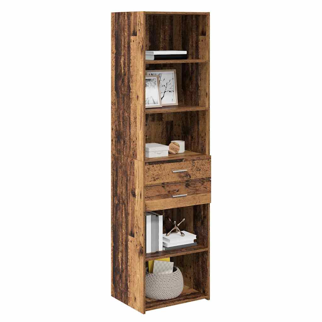 Highboard Παλιό Ξύλο 50 x 42,5 x 185 εκ. Επεξεργασμένο ξύλο