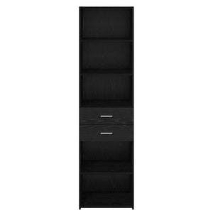 Highboard Μαύρη Οξυά 50 x 42,5 x 185 εκ. Επεξεργασμένο Ξύλο