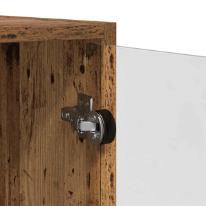 Highboard 2 pcs Παλιό Ξύλο 68 x 37 x 142 εκ Επεξεργασμένο ξύλο - Pakobazaar