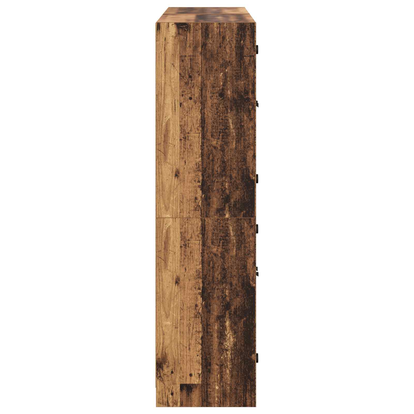 Highboard 2 pcs Παλιό Ξύλο 68 x 37 x 142 εκ Επεξεργασμένο ξύλο - Pakobazaar
