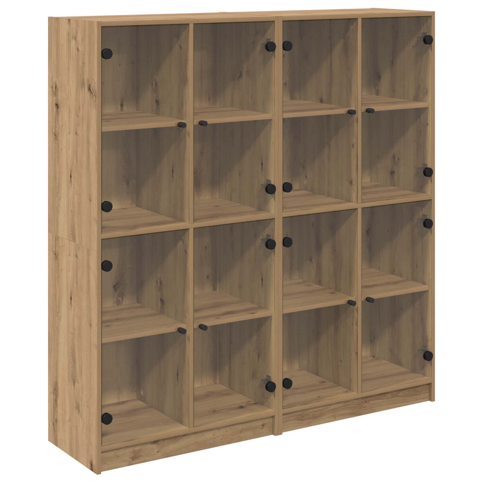Highboard 2 pcs Artisan Oak 68 x 37 x 142 εκ Επεξεργασμένο ξύλο - Pakobazaar