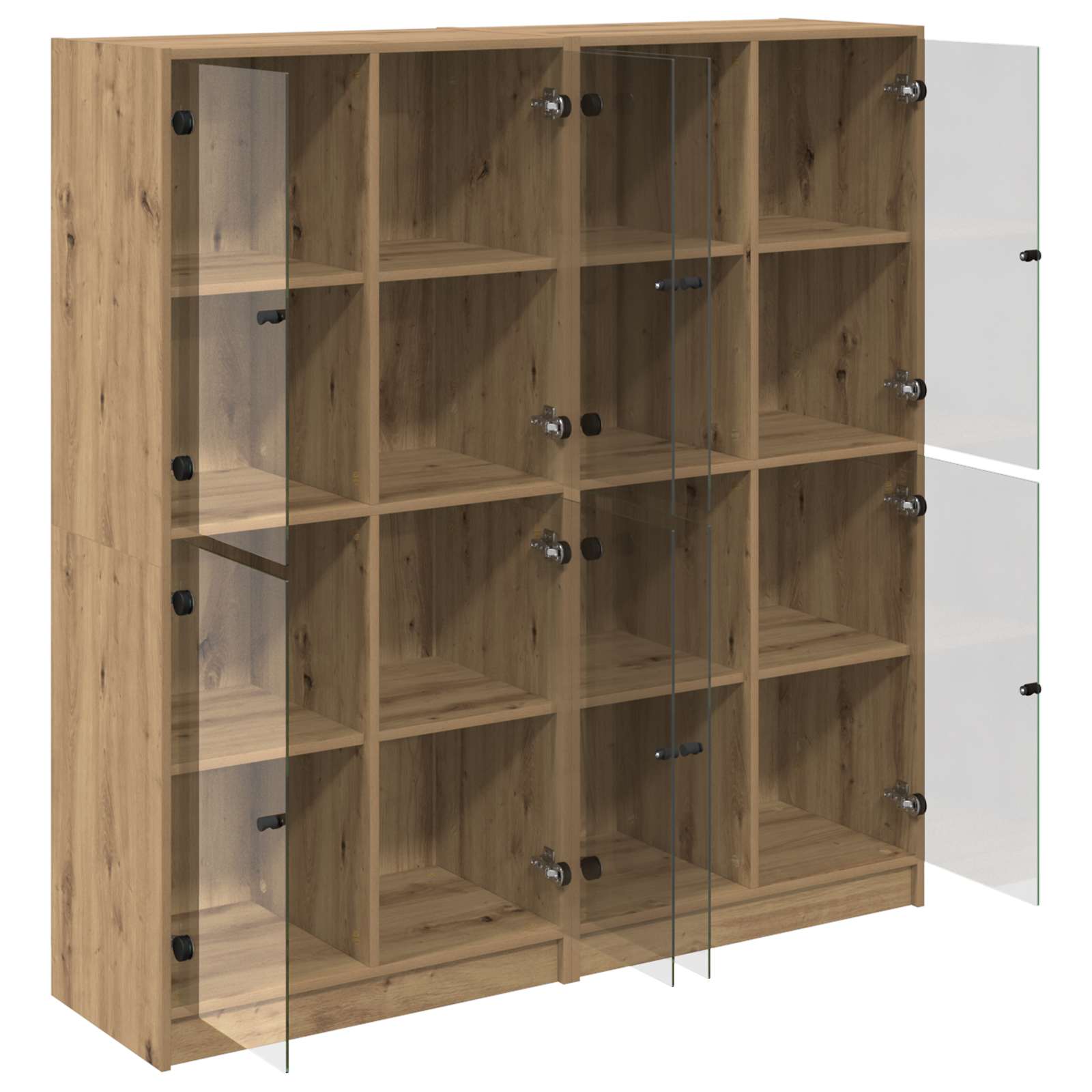 Highboard 2 pcs Artisan Oak 68 x 37 x 142 εκ Επεξεργασμένο ξύλο - Pakobazaar