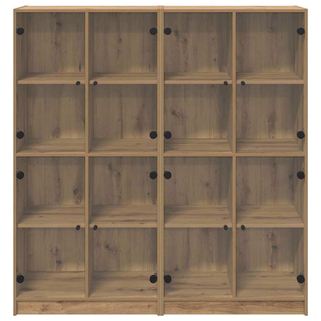 Highboard 2 pcs Artisan Oak 68 x 37 x 142 εκ Επεξεργασμένο ξύλο
