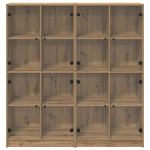 Highboard 2 pcs Artisan Oak 68 x 37 x 142 εκ Επεξεργασμένο ξύλο - Pakobazaar