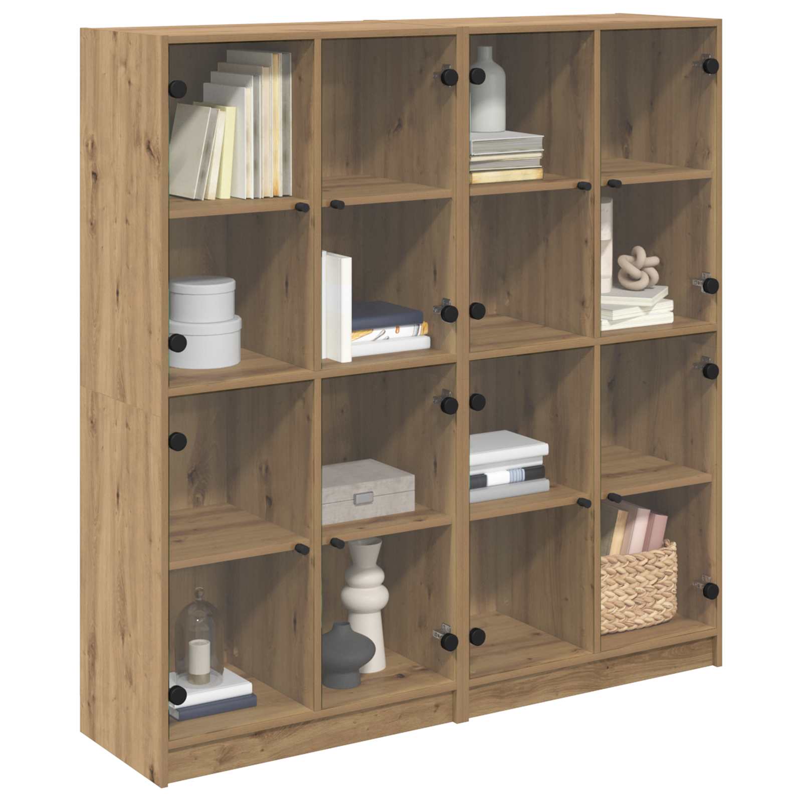 Highboard 2 pcs Artisan Oak 68 x 37 x 142 εκ Επεξεργασμένο ξύλο - Pakobazaar