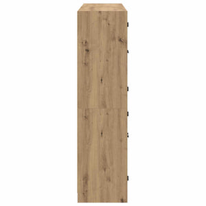 Highboard 2 pcs Artisan Oak 68 x 37 x 142 εκ Επεξεργασμένο ξύλο - Pakobazaar