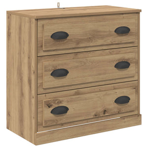 Παραδοσιακά Πλευρικά Έπιπλα με συρτάρι 3 pcs Artisan Oak - Pakobazaar