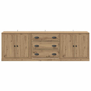Παραδοσιακά Πλευρικά Έπιπλα με συρτάρι 3 pcs Artisan Oak - Pakobazaar