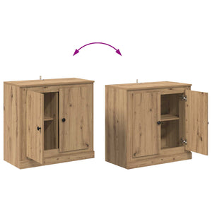 Παραδοσιακά Πλευρικά Έπιπλα με συρτάρι 3 pcs Artisan Oak - Pakobazaar