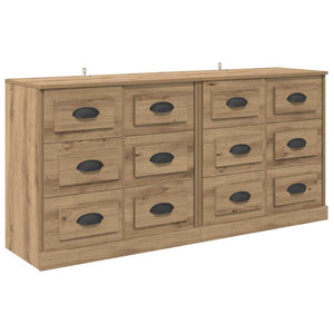 Παραδοσιακά Πλευρικά Έπιπλα 2 τμχ. Artisan Oak