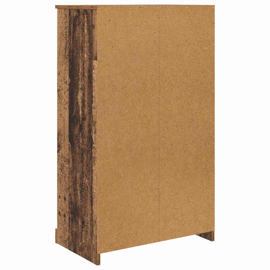 Highboard με συρτάρι 3 pcs Παλιό Ξύλο Επεξεργασμένο ξύλο