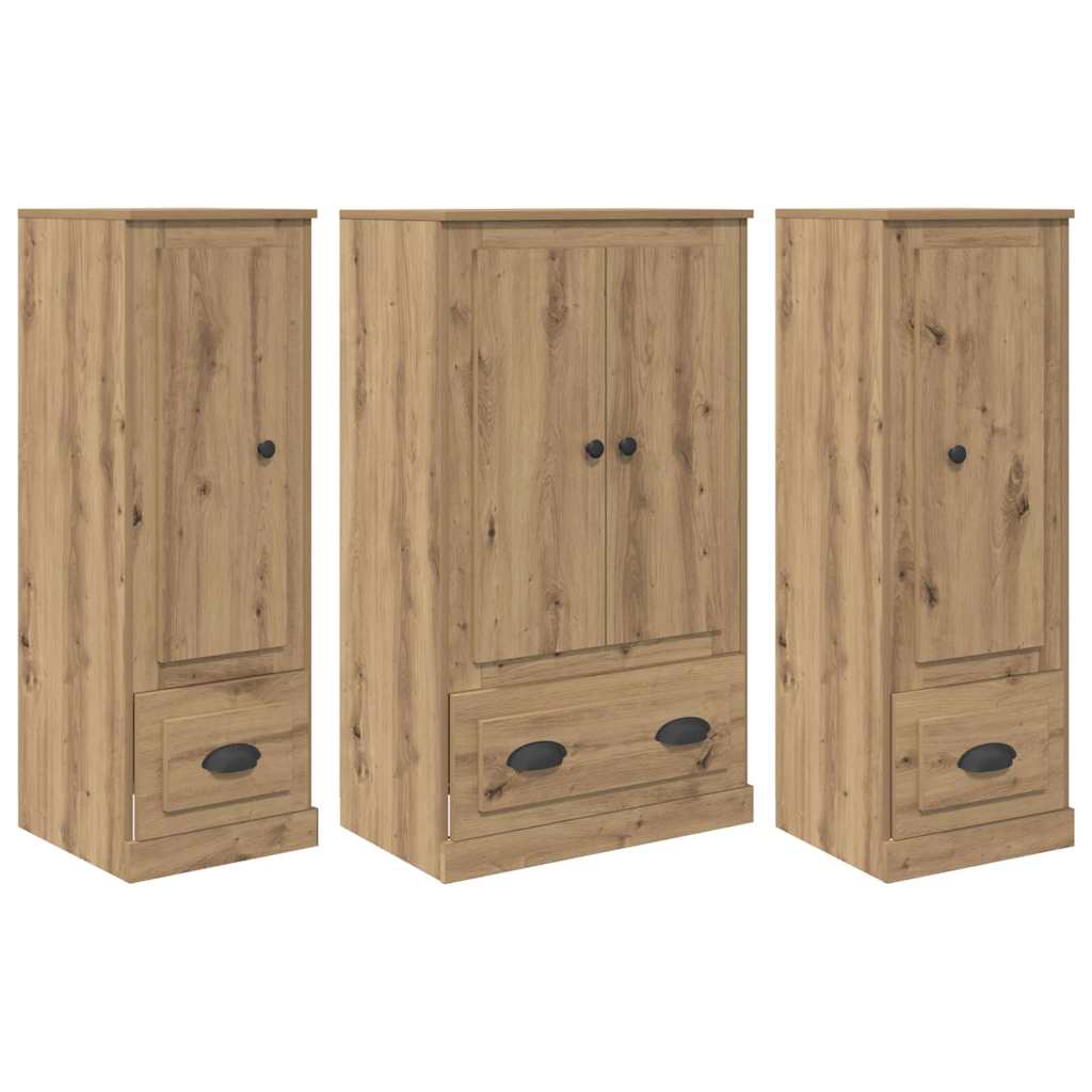 Highboard 3 pcs Artisan Oak 132 x 35,5 x 103,5 εκ.