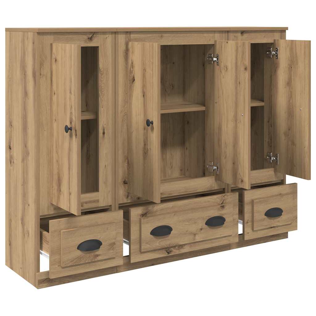 Highboard 3 pcs Artisan Oak 132 x 35,5 x 103,5 εκ.