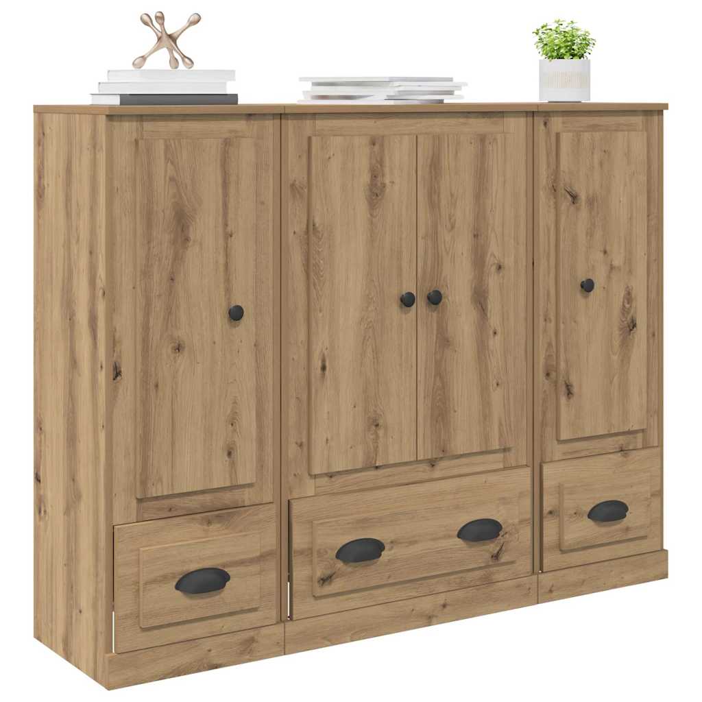 Highboard 3 pcs Artisan Oak 132 x 35,5 x 103,5 εκ.
