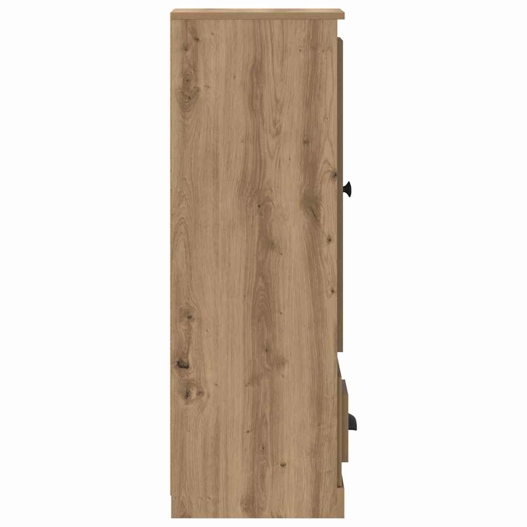 Highboard 3 pcs Artisan Oak 132 x 35,5 x 103,5 εκ.