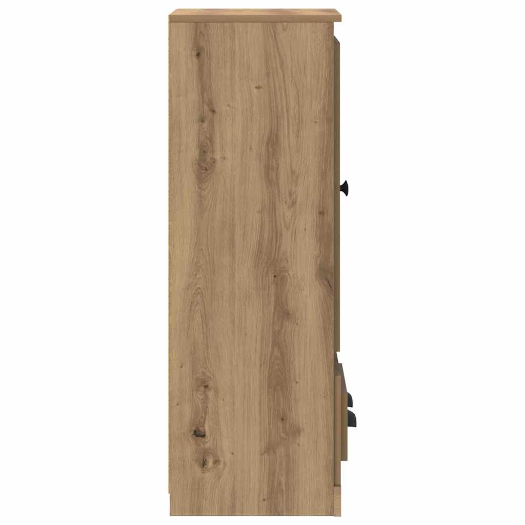Highboard με συρτάρι 3 pcs Artisan Oak Επεξεργασμένο ξύλο - Pakobazaar