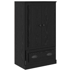 Highboard 3 τμχ. Μαύρη Οξυά 132 x 35,5 x 103,5 εκ.
