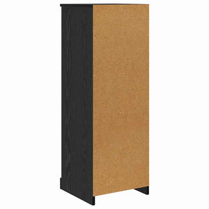 Highboard 3 τμχ. Μαύρη Οξυά 132 x 35,5 x 103,5 εκ.