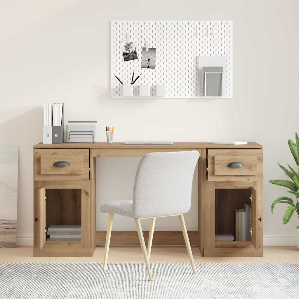 Γραφείο με Ντουλάπι Artisan Oak Επεξεργασμένο Ξύλο - Pakobazaar