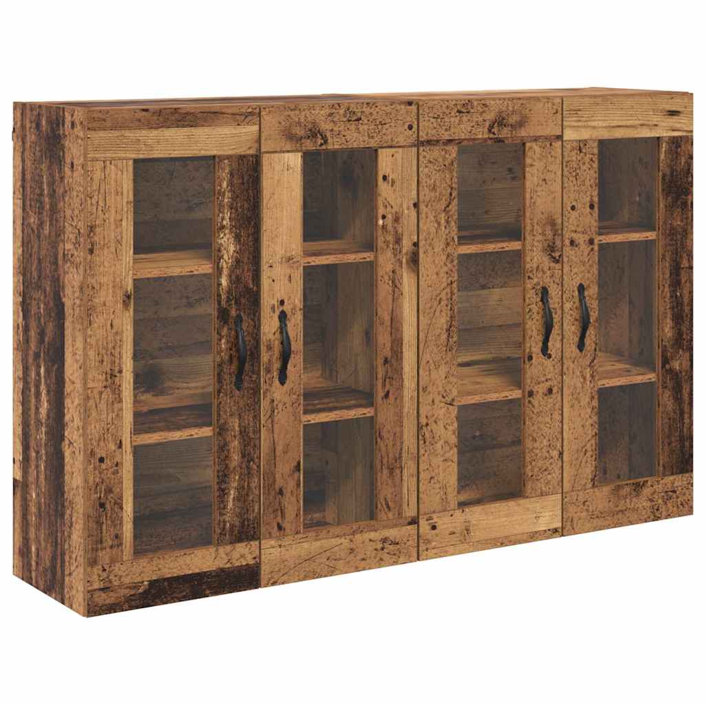 Ντουλάπια Τοίχου 2 pcs Παλιό Ξύλο 69,5 x 34 x 90 εκ.