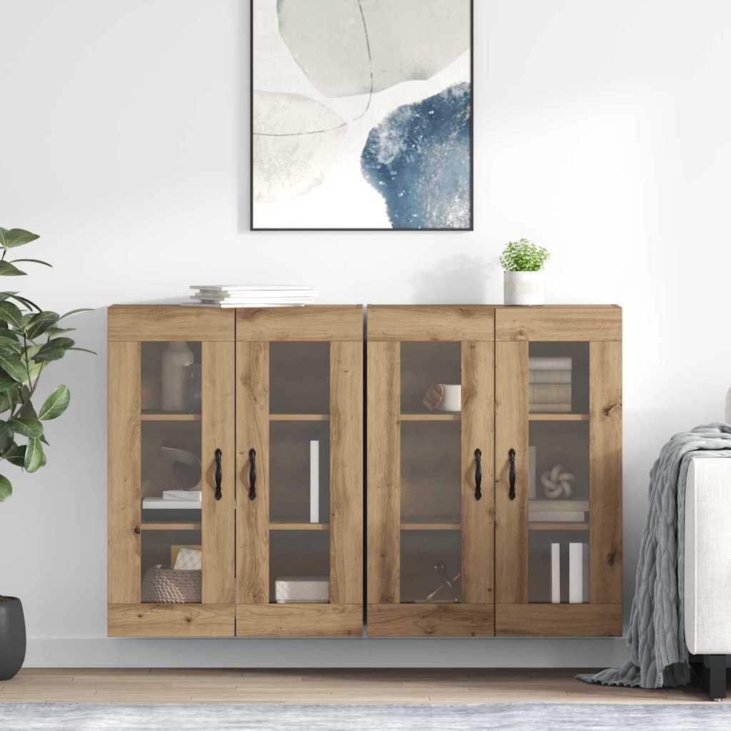 Ντουλάπια Τοίχου 2 pcs Artisan Oak 69,5 x 34 x 90 εκ.