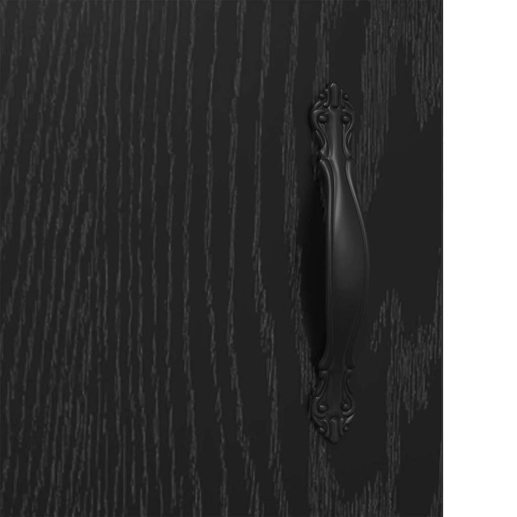 Ντουλάπια Τοίχου 2 pcs Μαύρη Οξυά 69,5 x 34 x 90 εκ. - Pakobazaar