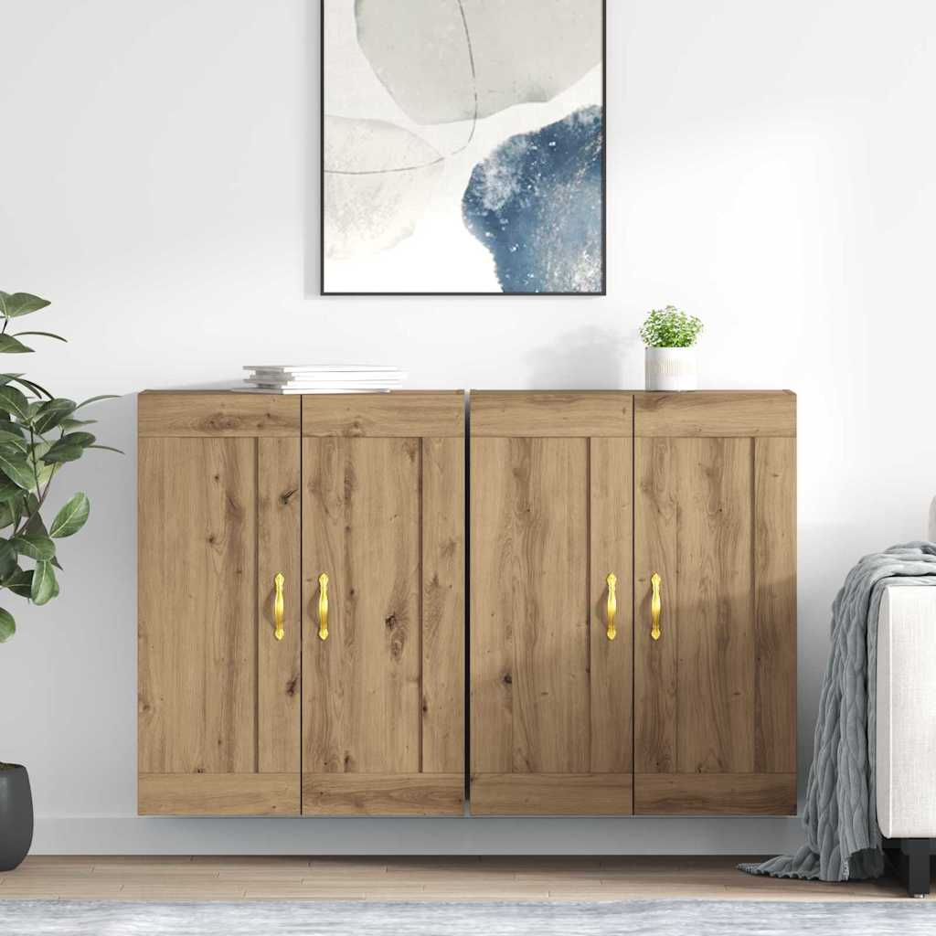 Ντουλάπα τοίχου 2 pcs Artisan Oak 69,5 x 34 x 90 εκ.
