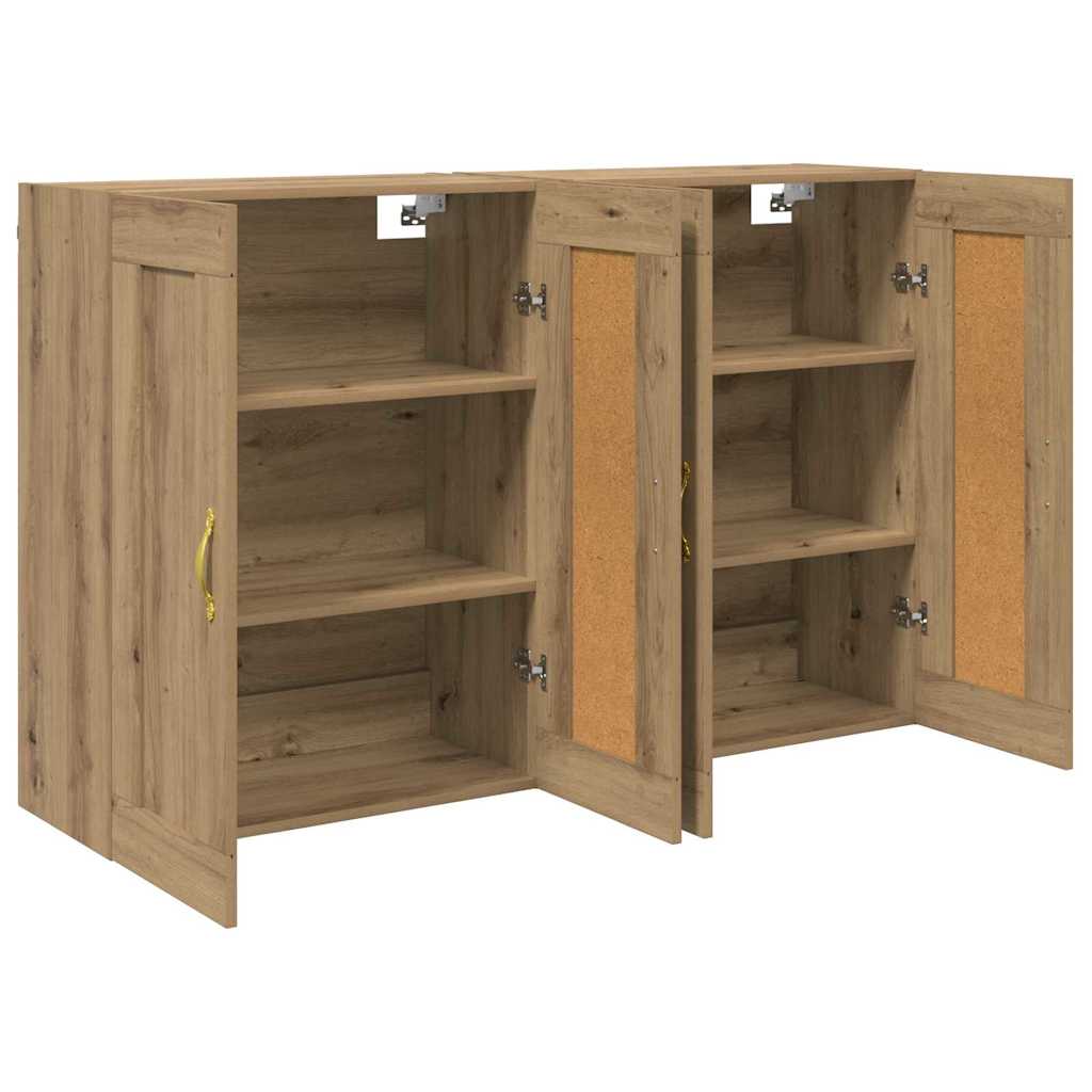 Ντουλάπα τοίχου 2 pcs Artisan Oak 69,5 x 34 x 90 εκ.