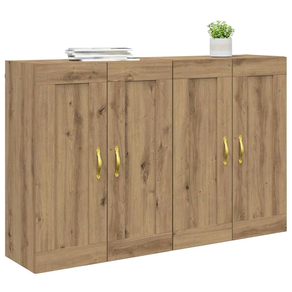 Ντουλάπα τοίχου 2 pcs Artisan Oak 69,5 x 34 x 90 εκ.