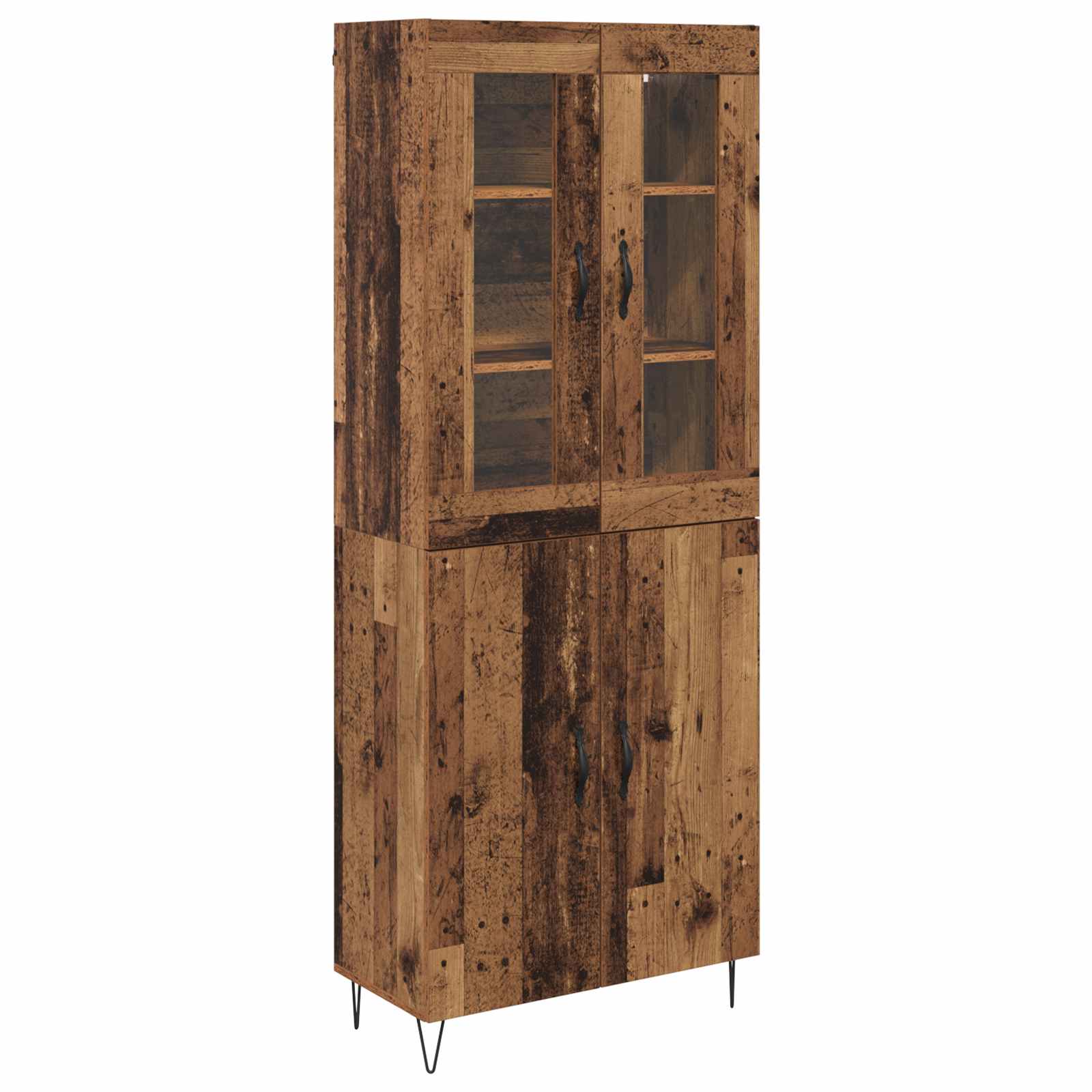 Highboard Παλιό Ξύλο 69,5 x 34 x 180 εκ. Επεξεργασμένο ξύλο
