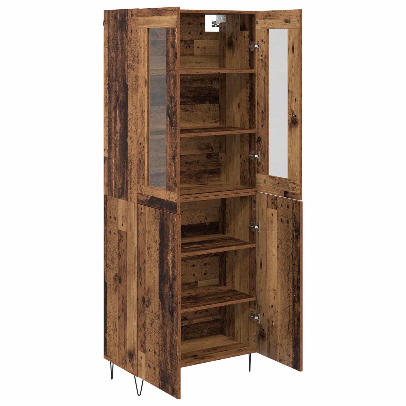 Highboard Παλιό Ξύλο 69,5 x 34 x 180 εκ. Επεξεργασμένο ξύλο