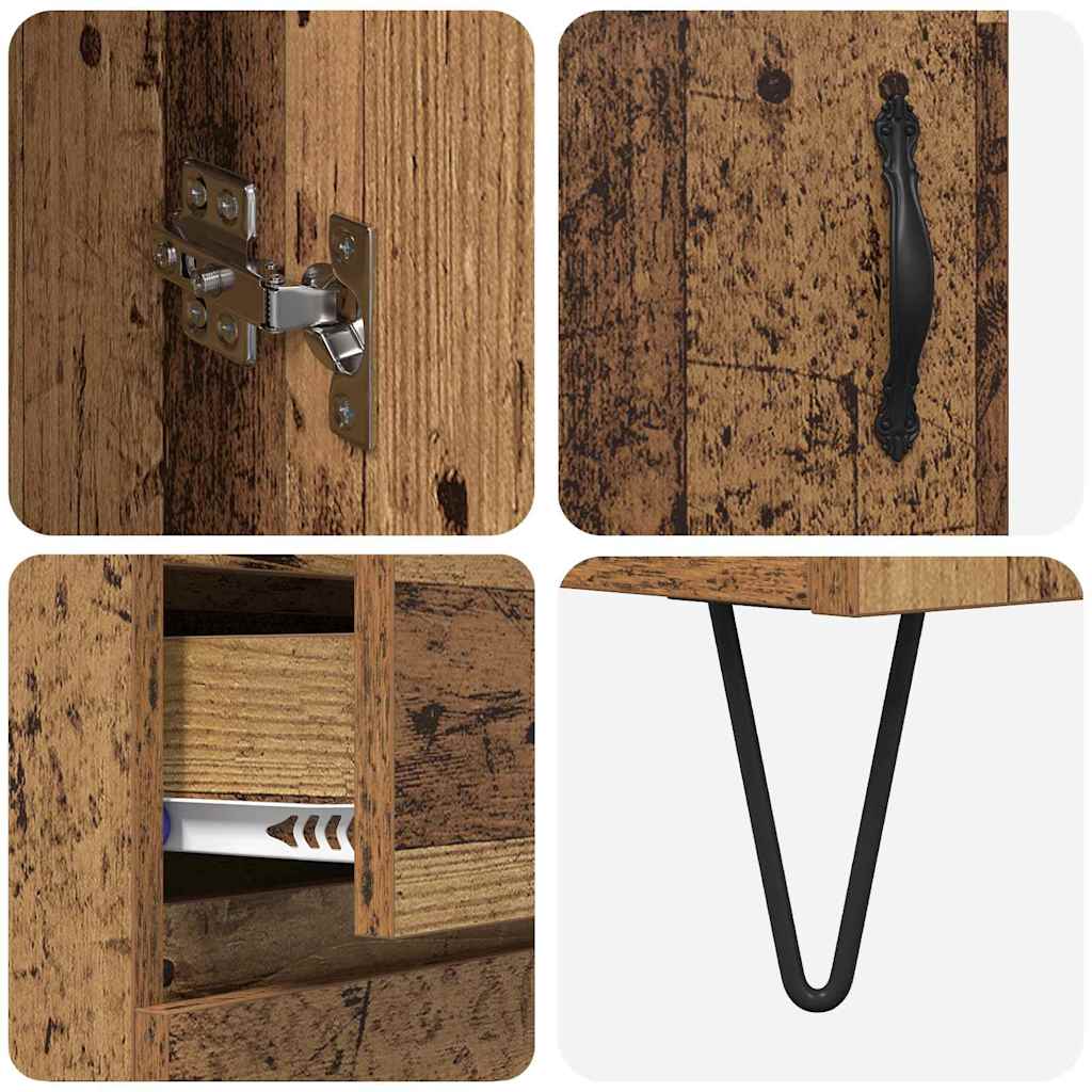 Highboard Παλιό Ξύλο 69,5 x 34 x 90 εκ. Επεξεργασμένο ξύλο